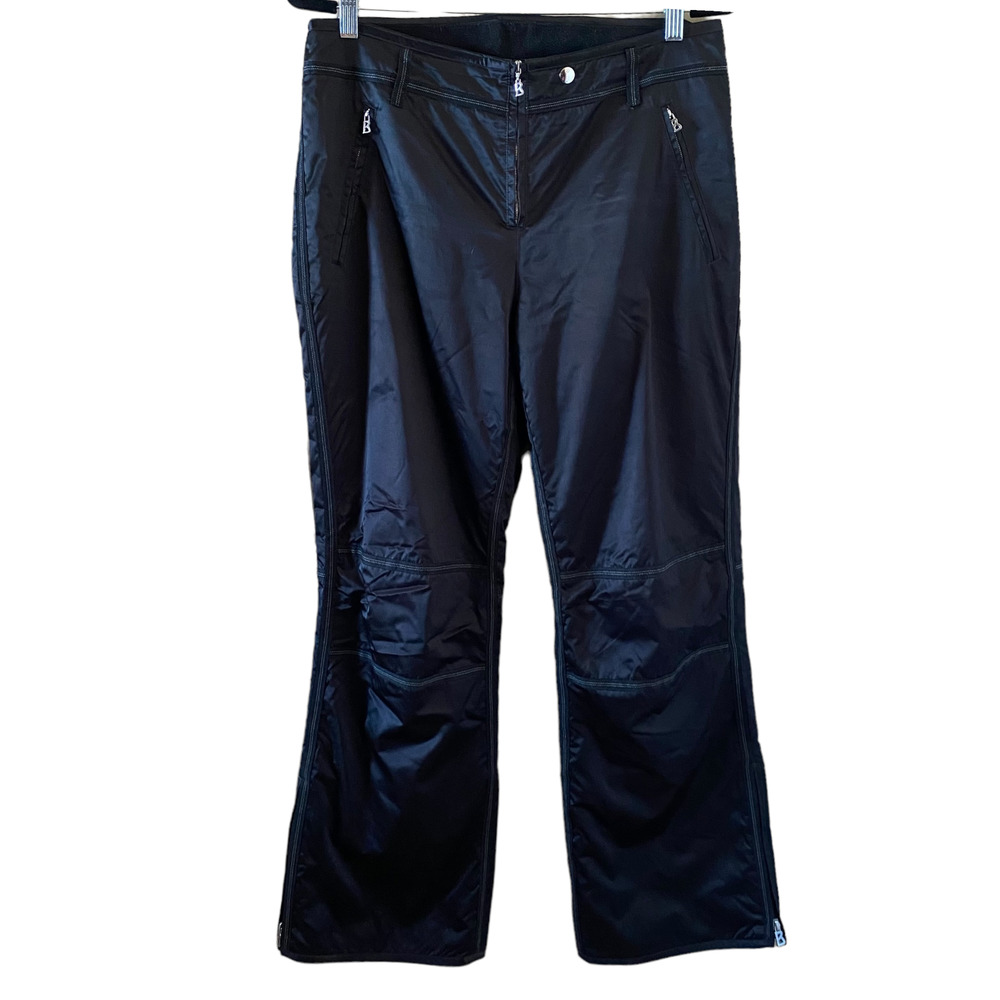 Bogner Black Sleek Snowboarding Pants sz 10